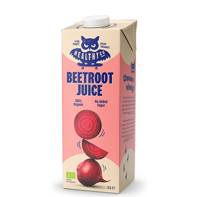 HealthyCo Ekologisk Rödbetsjuice, 1 L Økologisk Rødbetesaft 1 L Rödbeta