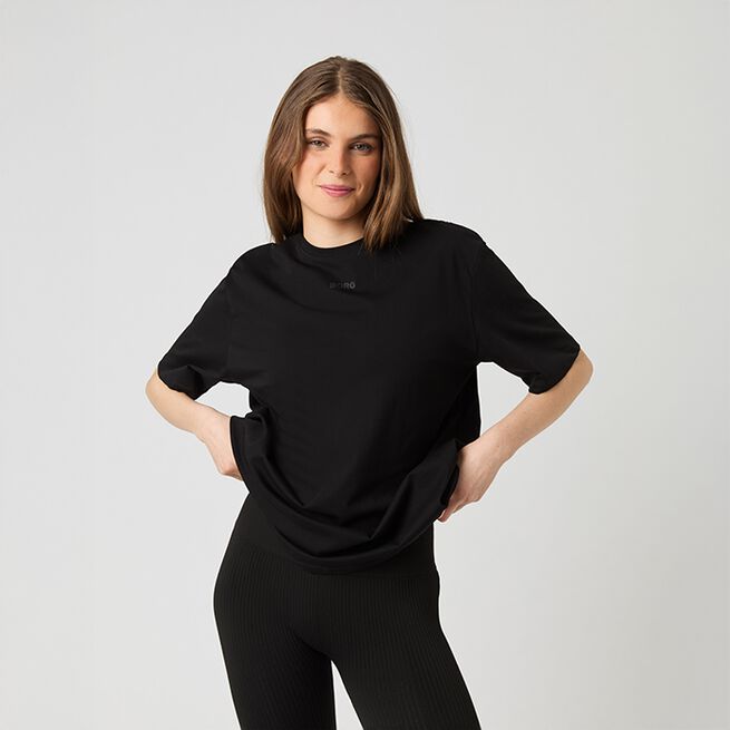 Studio Oversized T-shirt, Black Beauty, XS Oversized T-skjorte Svart