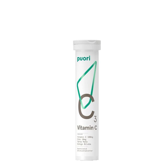 C3 C-vitamin Puori C3 Vitamin, 20 brusetabletter