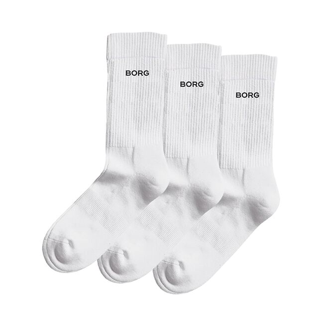 Björn Borg 3-Pack Essential Crew Sock, Multipack Essential Treningssokker Hvit