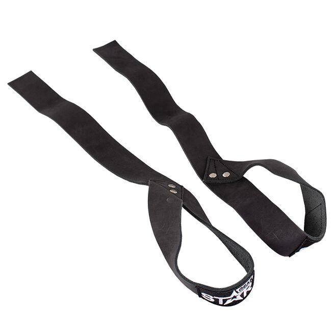 Star gear lifting strap black Trekkreimer Lær
