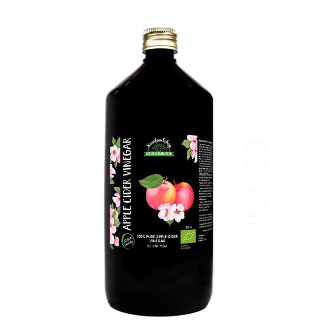 Rawfoodshop Ekologisk Äppelcidervinäger 1000 ml Økologisk Eplecidereddik 1000 ml