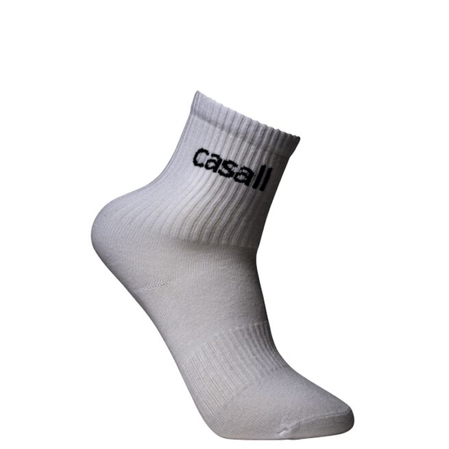 Casall Low-Cut Tube Sock 2-pack, White Treningssokker 2 pack Hvit