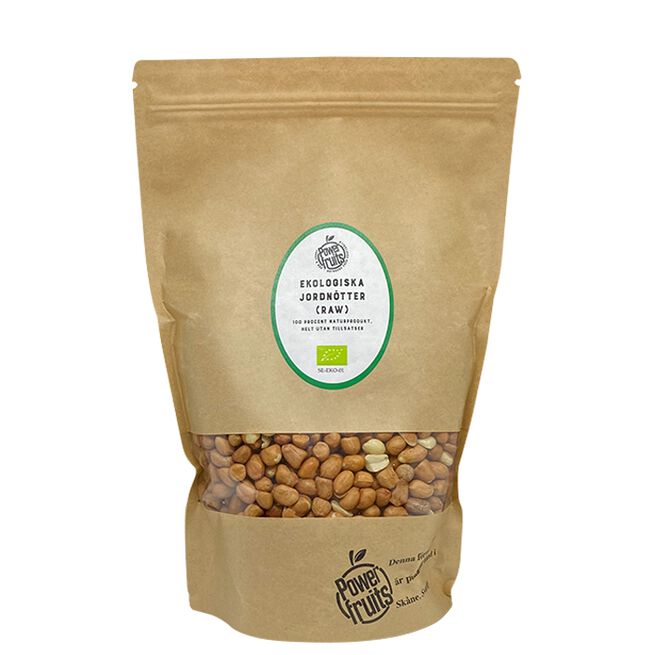 Powerfruits Ekologiska Jordnötter 500 g Økologiske Peanøtter 500 g Jordnöt