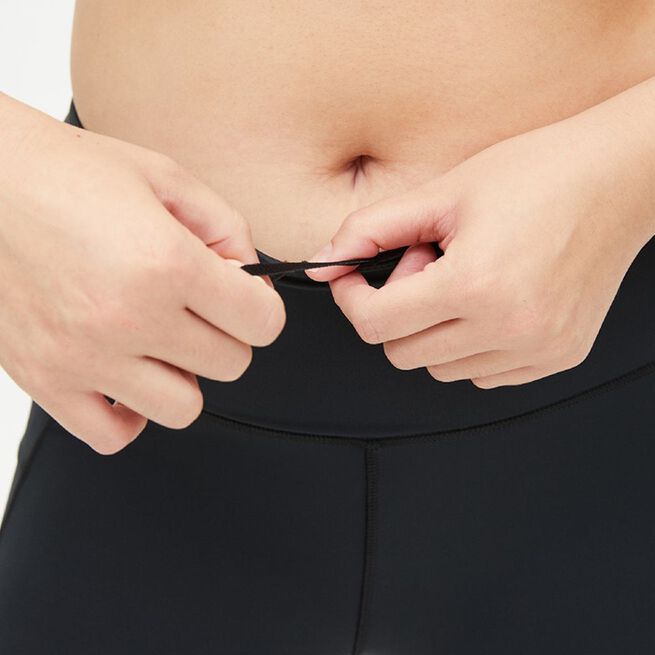 Flattering High Waist 7/8 Tights, Black, L  Flattering High Waist 7/8 Tights, Black