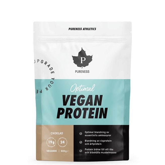 Athletics Optimal Veganskt Protein Choklad 600 g Athletics Optimal Eko Vegansk Protein 600 g Sjokolade Choklad
