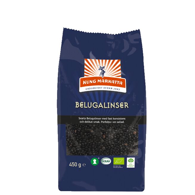 Belugalinser, 450 g Kung Markatta