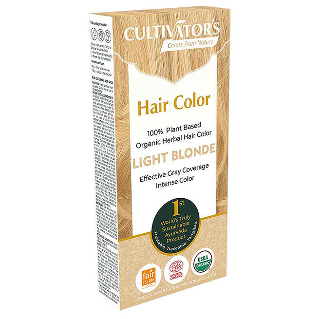Plante-basert hårfarge lys blond 100 g Plante-basert hårfarge 100 g