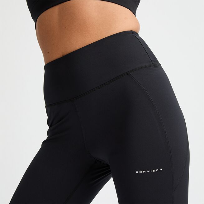 Flattering High Waist Pants, Black, L  Flattering High Waist Pants Svart