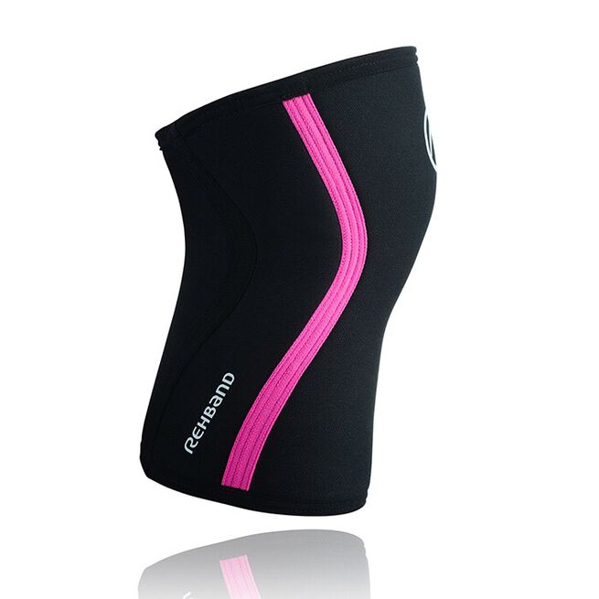 RX Knee Sleeve, 7mm, Black/Pink, M  RX Knestøtte 7mm Svart/Rosa