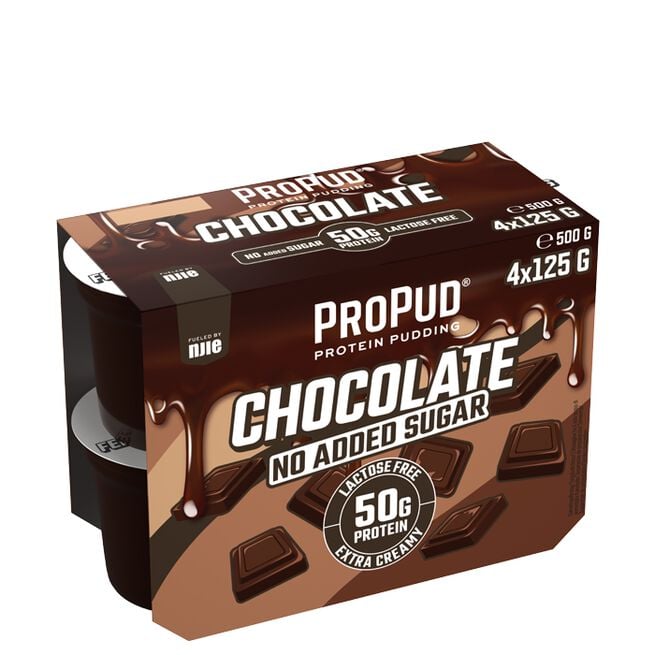 4 x 125 g ProPud, Chocolate 4 x ProPud Proteinpudding 125 g Chocolate