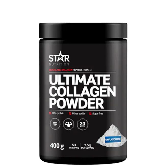 Star Nutrition Collagen power unflavoured Ultimate Collagen Powder Kollagenpeptider 400 g Unflavoured