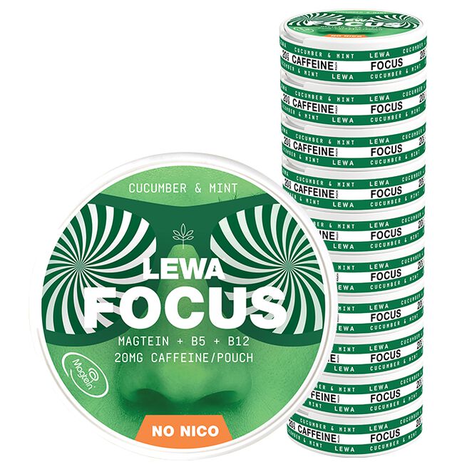 10 x LEWA Functional NoNico FOCUS Cucumber/Mint 10 x LEWA Functional NoNico FOCUS Cucumber/Mint FOCUS Cucumber/Mint