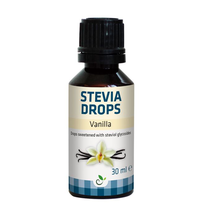 Sukrin Stevia Droppar Vanilj 30 ml Stevia Dråper Vanilje 30 ml