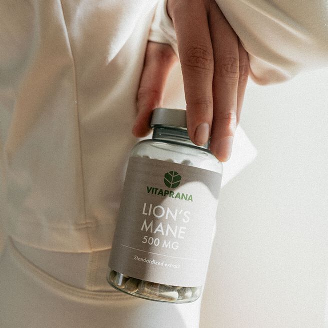 Lion's Mane 500 mg, 100 kapslar  Lions Mane 500 mg 100 kapsler