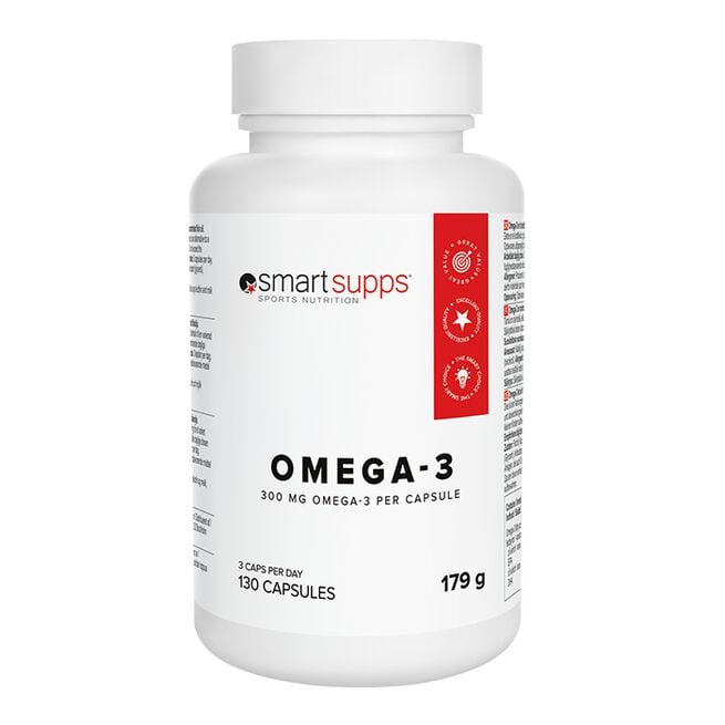 SmartSupps Omega-3, 130 kapsler Omega-3 130 kapsler