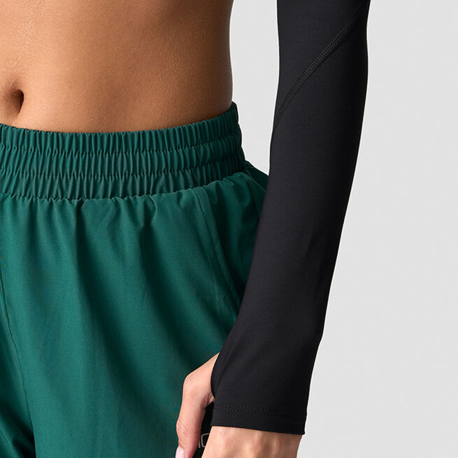 ICIW Contrast Cropped Long Sleeve, Black Contrast Treningsgenser Svart