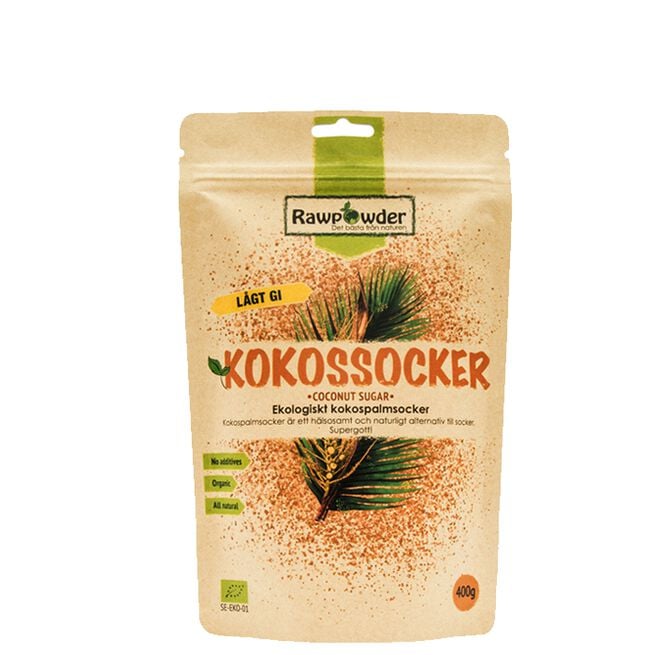 Kokosnøtt Sukker ØKO, 400 g  Økologisk Kokosnøtt Sukker 400 g