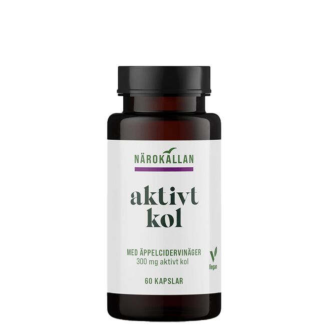 Aktivt Kol + Äppelcidervinäger 60 kapslar Aktivt Kull + Eplesidereddik 60 kapsler