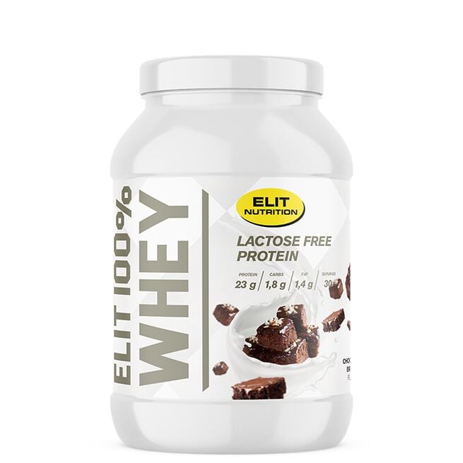 ELIT 100% Whey Lactose free, 900 g, Chocolate Brownie ELIT 100 % Whey Laktosefritt Proteinpulver 900 g Chocolate Brownie