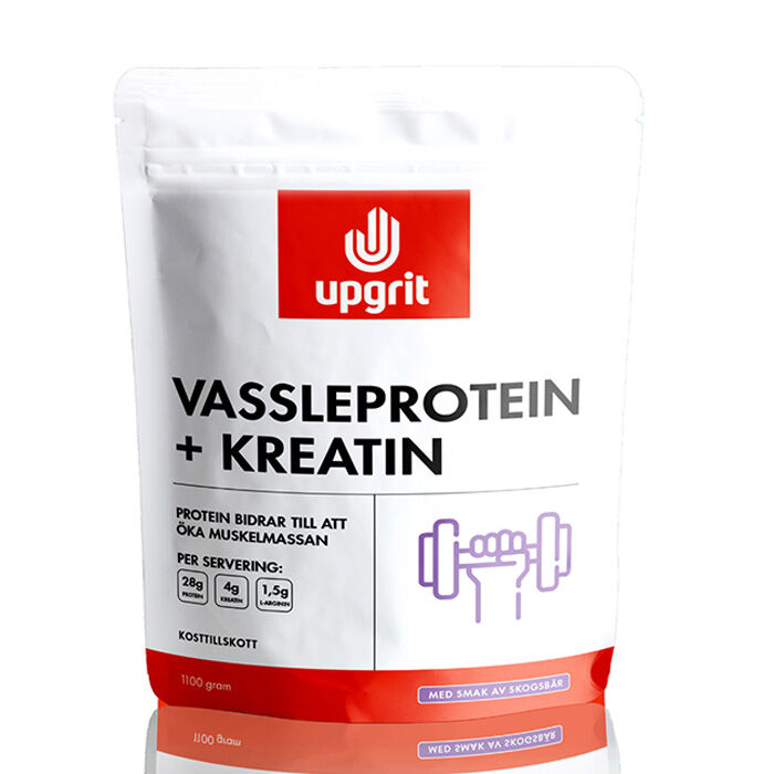 Myseprotein + Kreatin 1100 g Skogsb&aelig;r