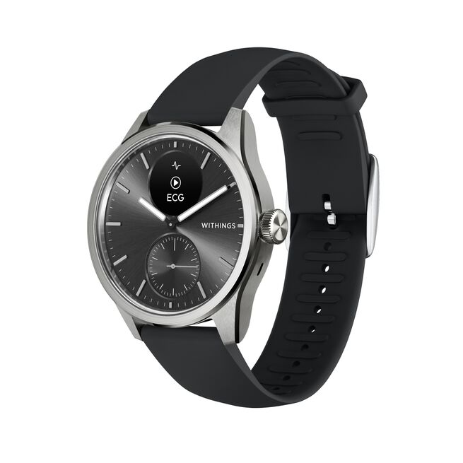 Withings Scanwatch 2, 42mm, Black Treningsklokke Scanwatch 2 42mm Black
