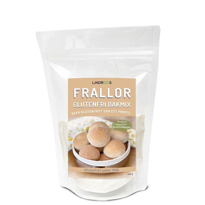 Lindroos Glutenfri Bakmix Frallor 400 g Glutenfri Bakemiks Rundstykker 430 g