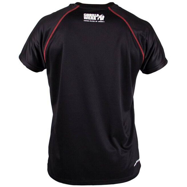 Performance Tee, Black/Red, S  Performance Tee, Black/Red