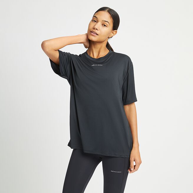 Court Loose Tee, Black, XS Court T-skjorte Svart