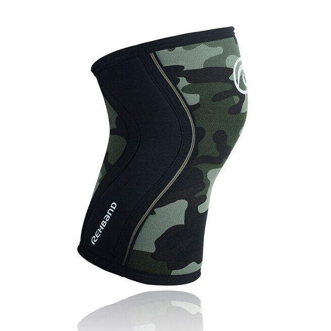 RX Knee Sleeve, 7mm, Camo/Black, L  RX Knestøtter 7mm Camo/Svart
