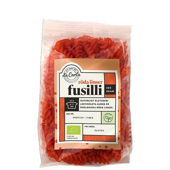 Røde Linser Økologisk Casarecce, 250 g Røde Linser Økologisk Casarecce, 250 g