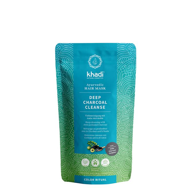 Hårmask Deep Charcoal Cleanse 50 g Khadi Ayurvedic Hair Mask Deep Charcoal Cleanse 50 g