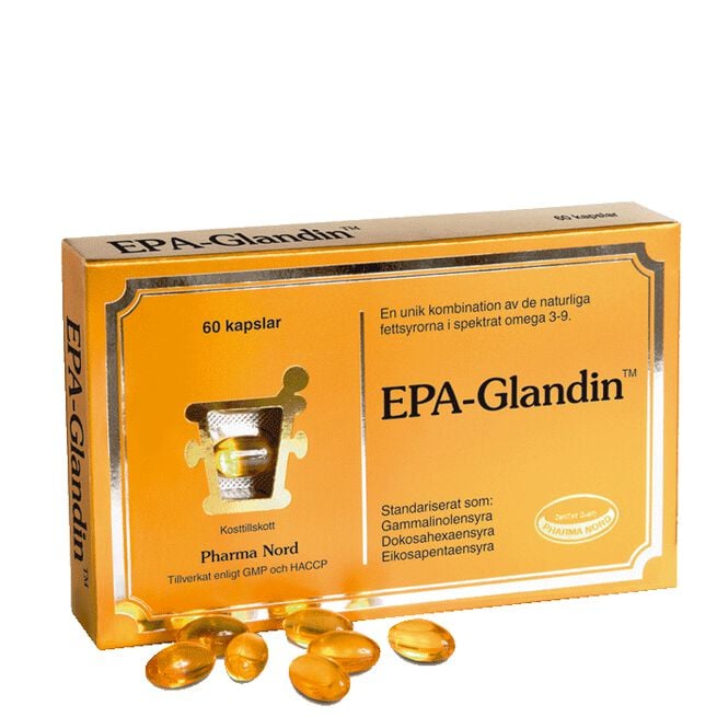 EPA Glandin Pharma Nord EPA Glandin med Omega 3 60 kapsler