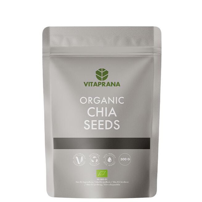 Organic Chia Seeds, 300 g  Økologiske Chiafrø 300 g
