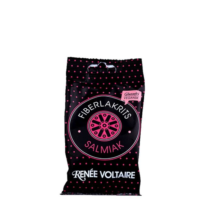 Fiberlakrits Salmiak, 125 g Fiberlakris Salmiak 125 g