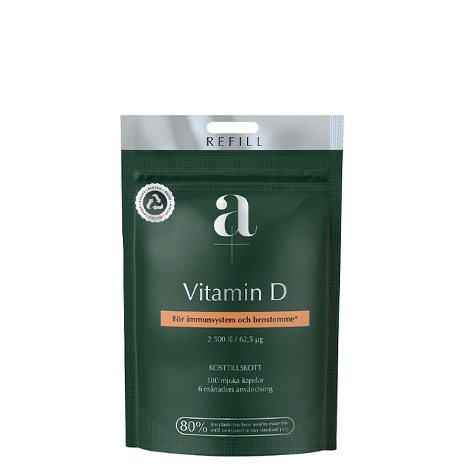Vitamin D 180 mjuka kapslar Refill Vitamin D 180 myke kapsler Refill