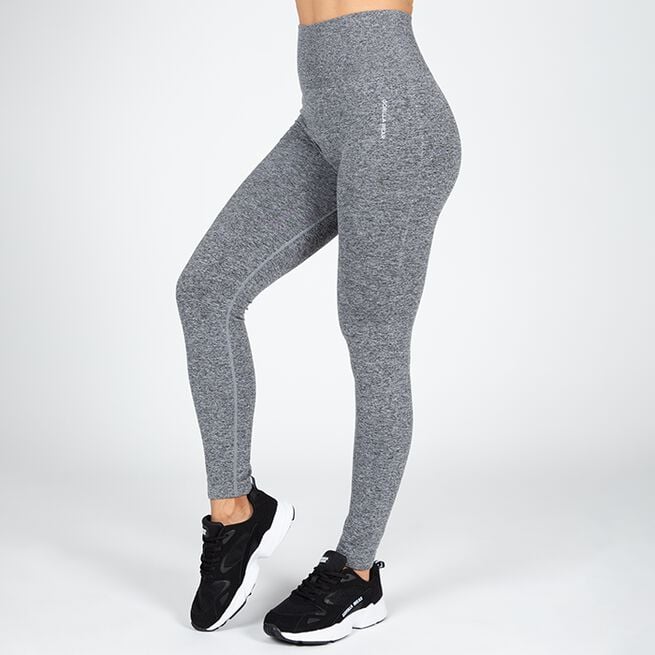 Gorilla Wear Quincy Seamless Leggings, Grey Melange Quincy Seamless Leggings, Grey Melange