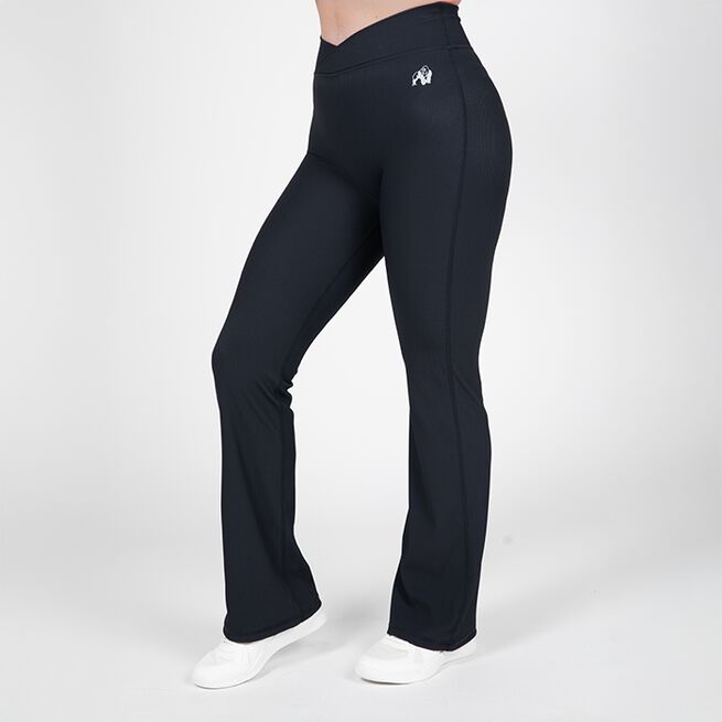 Carmen Flared Leggings, Black, XS  Carmen Utsvingte Treningstights Svart