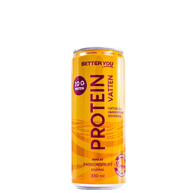 Proteinvatten Passionsfrukt, 330 ml Proteinvann 330 ml Pasjonsfrukt