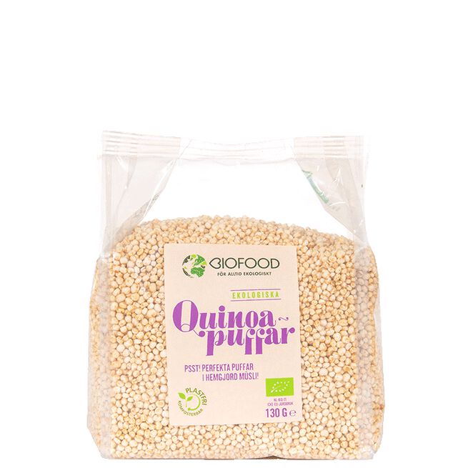 Ekologiska quinoapuffar Biofood Økologisk Quinoapuffer 130 gram