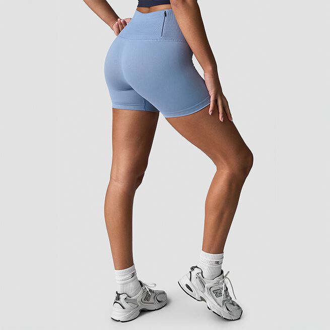 Define Seamless Pocket Shorts, Metal Blue, L  Define Sømløse Shorts Blå