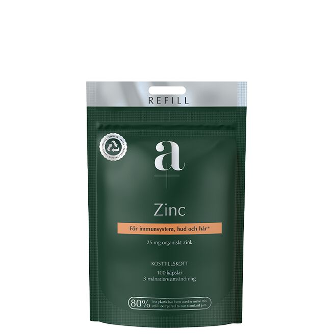 Zink 100 kapslar Refill Zink 100 kapsler Refill