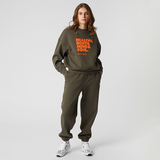 Björn Borg Studio Oversized Crew, Tamrac Studio Oversized Genser Green