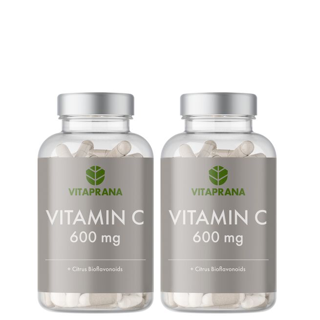 2 x Vitamin C  600 mg + Bioflavonoids, 100 kaps 