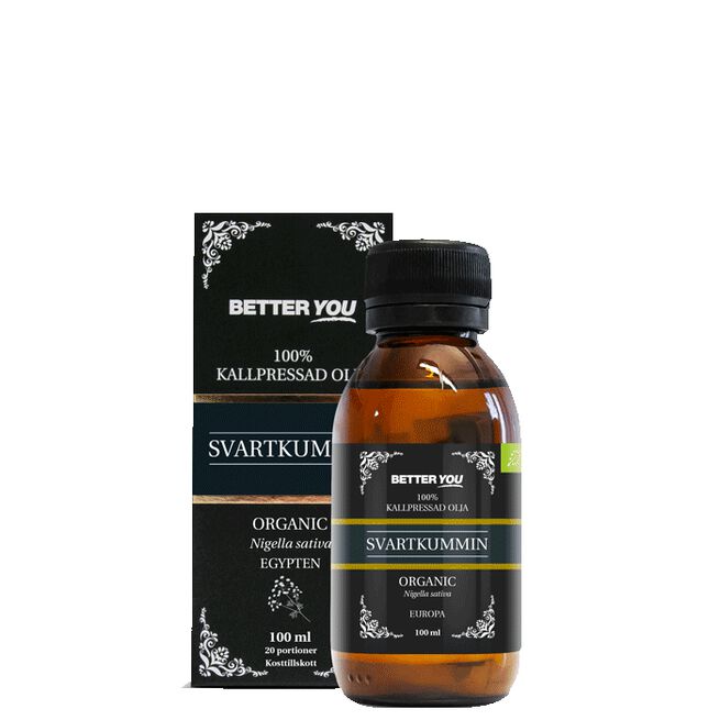 Svartkumminolja EKO Kallpressad, 100 ml Better You Svart spisskummen olje ECO Kaldpresset, 100 ml