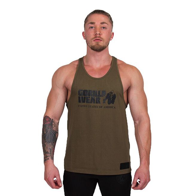 Classic Tank Top, Army Green, S  Classic Tank Top, Army Green