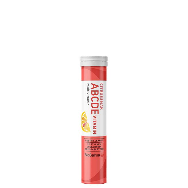 ABCDE Vitamin Citrus, 20 brustabletter ABCDE Vitamin Citrus 20 brusetabletter Citron