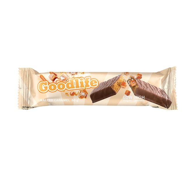 Goodlife Low Sugar, 50 g, Salted Caramel Proteinbar Low Sugar 50 g Salted Caramel