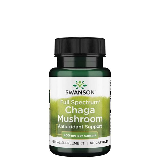 Full Spectrum Chaga Mushroom 400 mg 60 kapslar Full Spectrum Chaga Mushroom 400 mg 60 kapsler