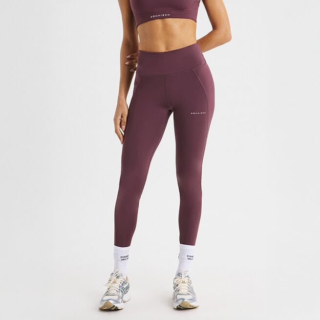 Flattering High Waist Tights, Huckleberry, XS Flattering High Waist Tights Lilla